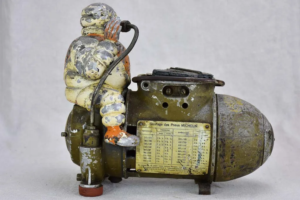 Antique French Michelin air compressor