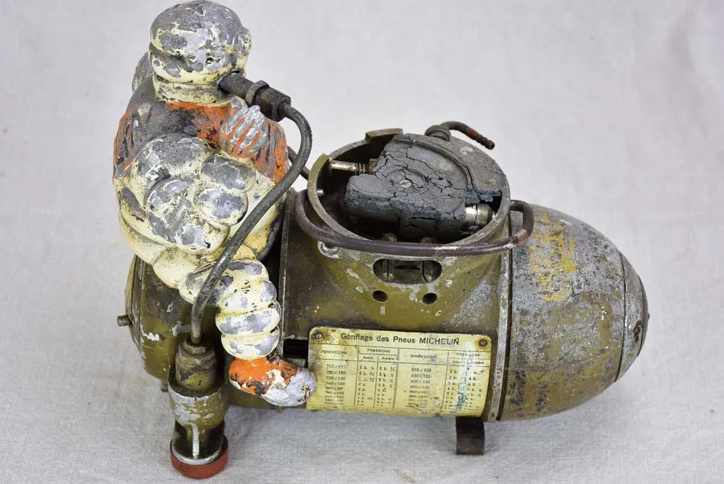 Antique French Michelin air compressor