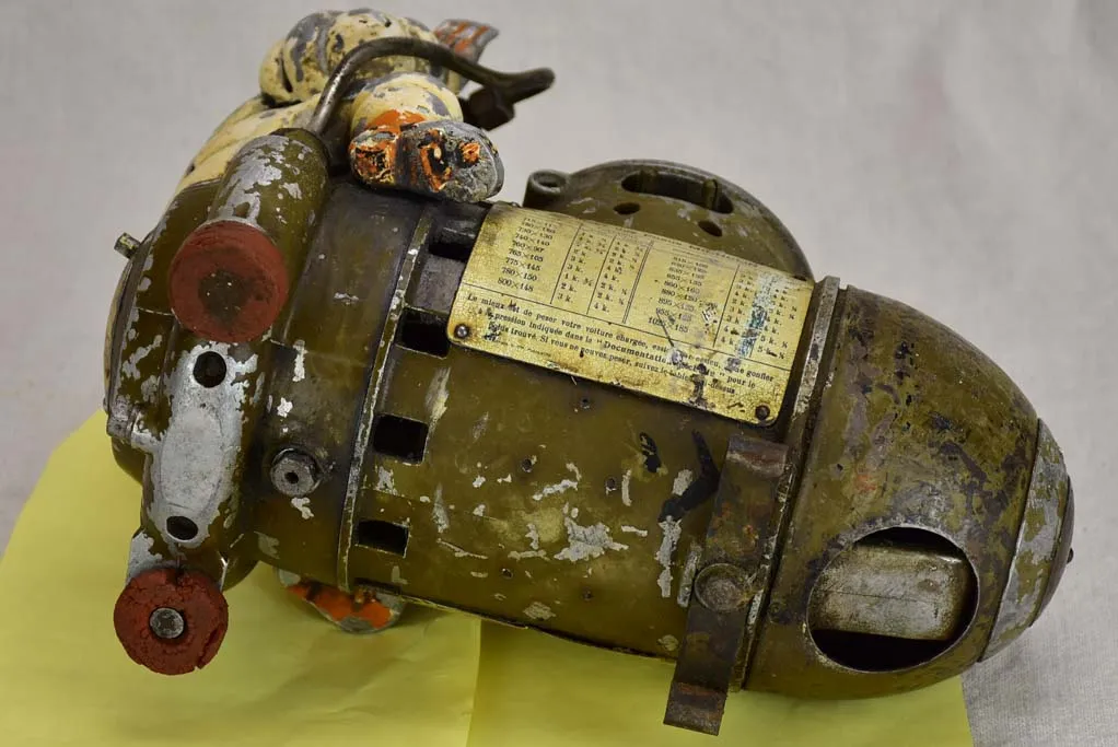 Antique French Michelin air compressor