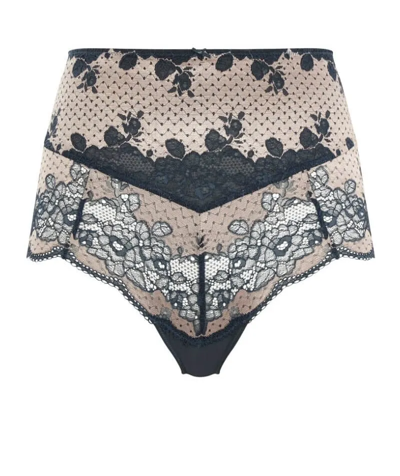 Panache Clara High Waist Brief - Navy Pearl