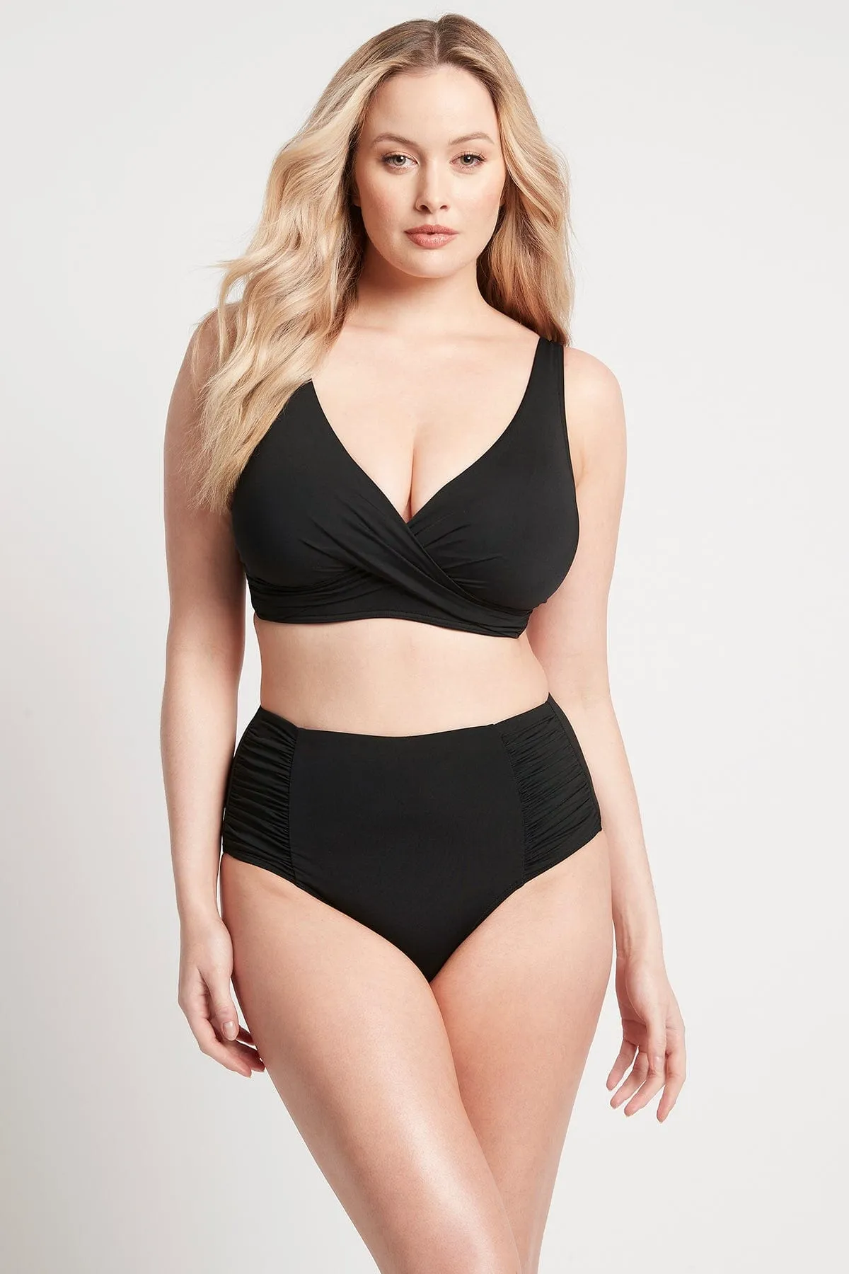 Sea Level Gathered Side High Waist Pant